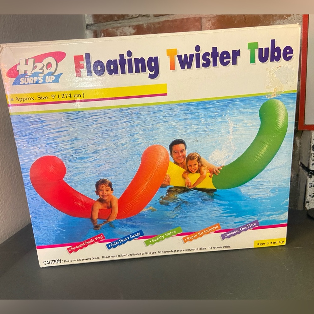 Vintage H2O Surf’s Up Floating Twister Tube- NEW